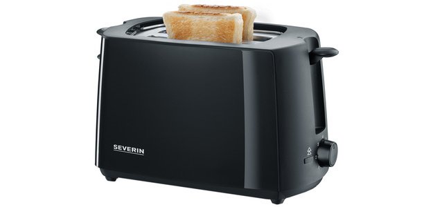 Grille-pain pour 2 tranches AT 2287, 700 watt, noir