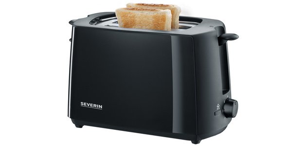 Grille-pain pour 2 tranches AT 2287, 700 watt, noir