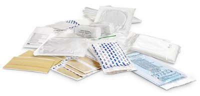 Kit de premiers secours, divers produits DIN