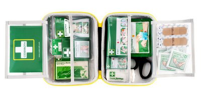 Kit de premiers secours, moyen, dans un coffret
