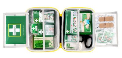 Kit de premiers secours, moyen, dans un coffret