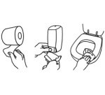 Fripa Cartouche de désinfectant pour siège WC, 0,4 l, bleu