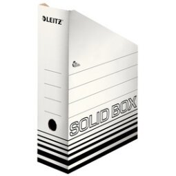 Archiefdoos Solid, A4, wit/zwart