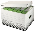 Caisse à archives/ de tansport Solid, blanc/noir