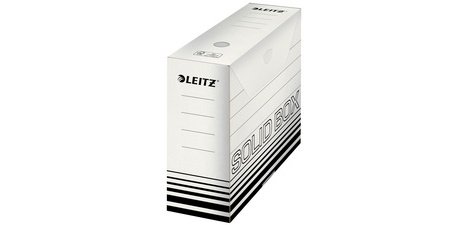 Archiefdoos Solid, (L)100 mm, wit/zwart