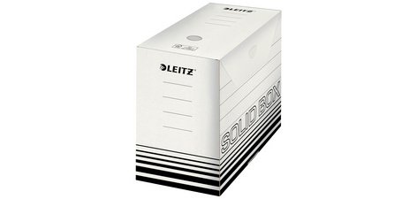 Boîte à archives Solid, (L)150 mm, blanc/noir,