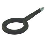 Vis à anneau, 30 x 12 x 3,8 mm, filetage partiel, noir