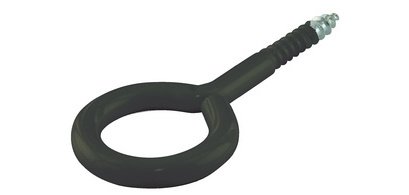 Vis à anneau, 30 x 12 x 3,8 mm, filetage partiel, noir