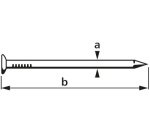 Pointe à tête fraisée, 1,6 x 18 mm, 50 g