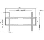 Support mural pour téléviseur, plat, pour 96,98 -