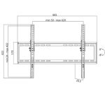 Support mural pour TV, inclinable, pour 96,98 -