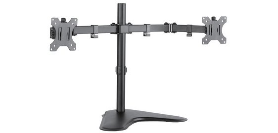 Bras support double, socle, longueur du bras 399 mm
