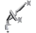 Bras support double, longueur bras: 525 mm, argent