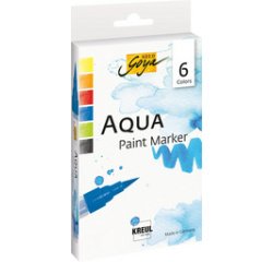 Stylo pinceau Aqua Paint SOLO Goya, set de 6 pièces
