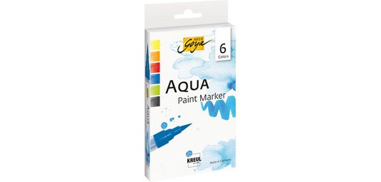 Stylo pinceau Aqua Paint SOLO Goya, set de 6 pièces