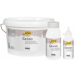 Apprêt acrylique SOLO Goya Gesso, blanc, 2,5 litres