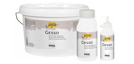 Apprêt acrylique SOLO Goya Gesso, blanc, 750 ml