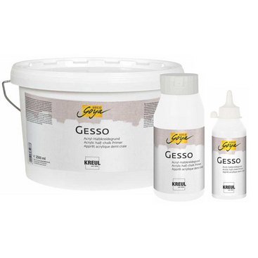 Apprêt acrylique SOLO Goya Gesso, blanc, 2,5 litres