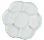 Palette de peinture SOLO Goya, plastique, rond, blanc