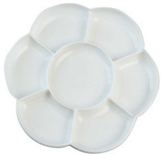Palette de peinture SOLO Goya, plastique, rond, blanc