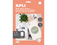 Etiquette photo brillante, 210 x 297 mm, blanc