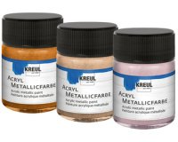 Peinture acrylique métallique, or rose, 20 ml
