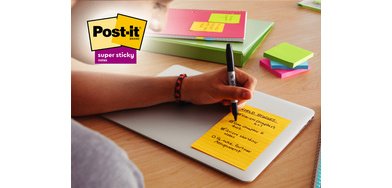 Bloc-notes super sticky notes, 101 x 152 mm, ligné