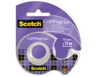 Dévidoir ruban adhésif pour cadeau 'GiftWrap Tape' - Largeur 19 mm x longueur 16,5 m