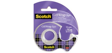 Dévidoir ruban adhésif pour cadeau 'GiftWrap Tape' - Largeur 19 mm x longueur 16,5 m