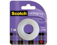 Ruban adhésif pour cadeau 'GiftWrap Tape', 19mm x 25m