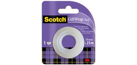 Ruban adhésif pour cadeau 'GiftWrap Tape', 19mm x 25m