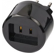 Adaptateur secteur de voyage USA / fiche Euro