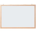 Tableau mural blanc avec cadre en bois, 600 x 400 mm