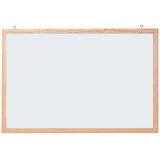 Tableau mural blanc avec cadre en bois, 400 x 300 mm