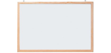 Tableau mural blanc avec cadre en bois, 600 x 400 mm