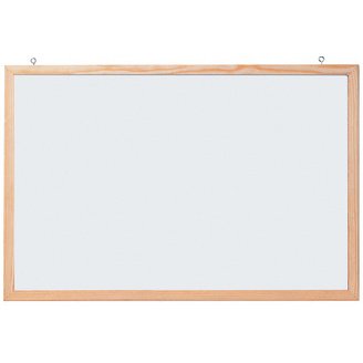 Tableau mural blanc avec cadre en bois, 800 x 600 mm