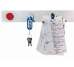 Barrette magnétique, (l)50 mm x (L)500 mm, blanc