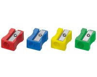 Taille-crayons, plastique, assorti