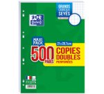 Copies doubles perforées, A4, Seyès, MAXI PACK