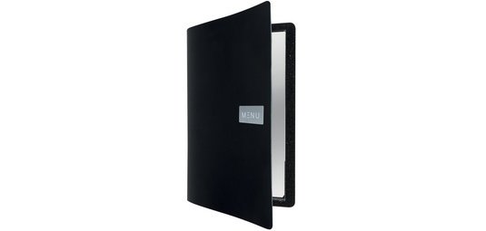 Protège-menus ROYAL, A4, en cuir, noir