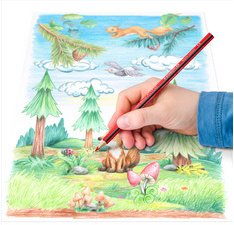 Kleurpotlood driehoekig Noris Colour - etui van 18 stuks + 6 gratis