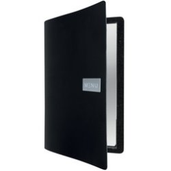 Protège-menus RAW, A4, en cuir véritable