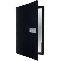 Protège-menus RAW, A4, en cuir véritable