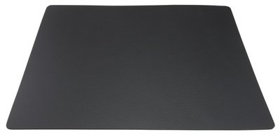 Set de table RAW, en cuir véritable, noir