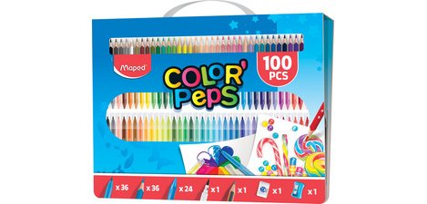 Kit de coloriage COLOR'PEPS, 100 pièces