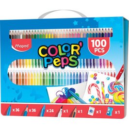 Kit de coloriage COLOR'PEPS, 100 pièces