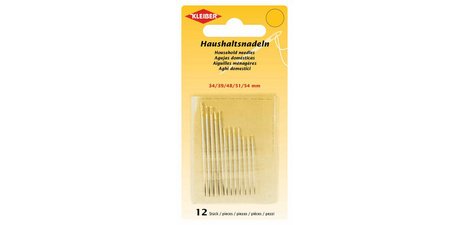 Set of hand sewing needles, 12 pieces