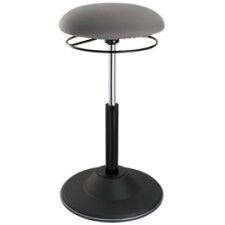 Tabouret, hauteur réglable, noir