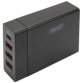 Adaptateur de charge universel USB, 4 ports, noir