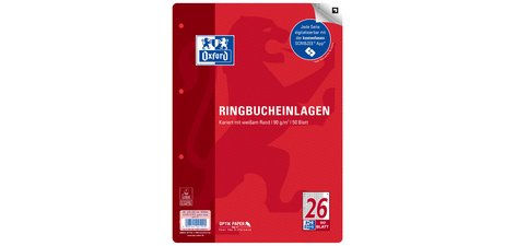 Feuillets pour classeur, A4, quadrillé, 100 feuilles